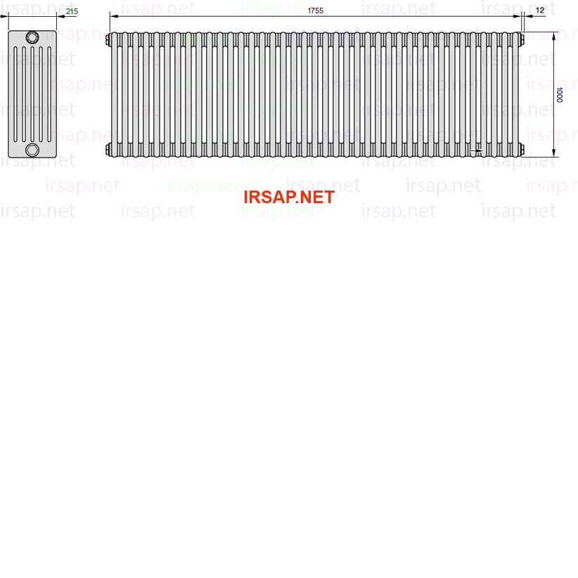 Радиатор IRSAP Tesi 61000/39 T14 CL 01